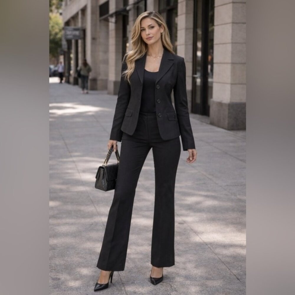 MEXX Black Blazer & Pants Suit Set Women’s 40 / 12 Career Office Business